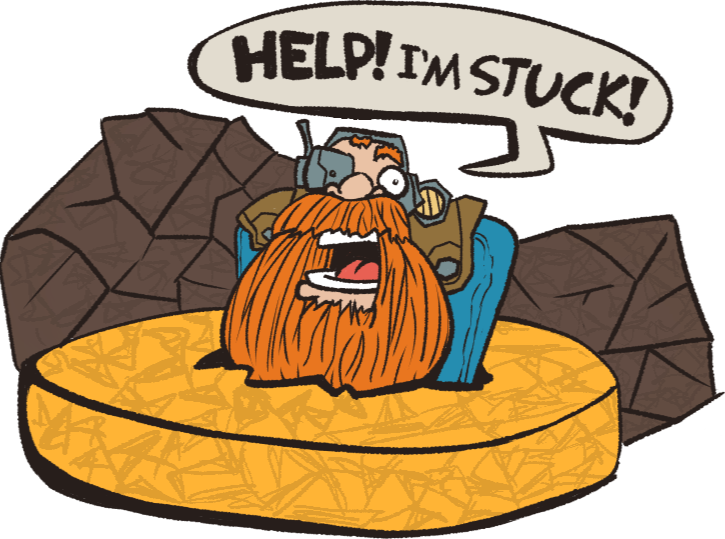 Stuck in the Cheese HELP! I'M STUCK!